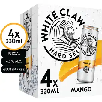 Albert Heijn White claw Mango 4-pack aanbieding