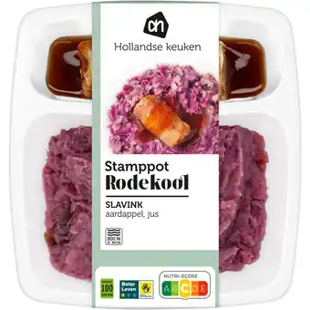 Albert Heijn AH Stamppot rode kool slavink aanbieding