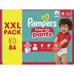 Albert Heijn Pampers Baby-dry pants maat 6 XXL pack aanbieding