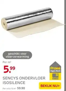 Praxis Sencys ondervloer isosilence aanbieding