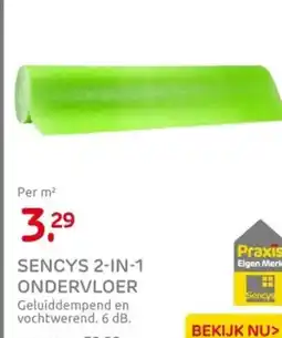 Praxis Sencys 2-in-1 ondervloer aanbieding