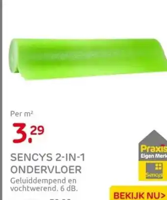 Praxis Sencys 2-in-1 ondervloer aanbieding