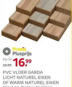 Praxis Pvc vloer garda licht naturel eiken of warm naturel eiken aanbieding