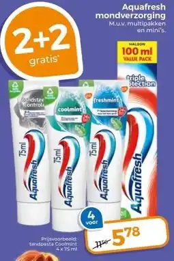 Trekpleister Aquafresh mondverzorging M.u.v. multipakken aanbieding