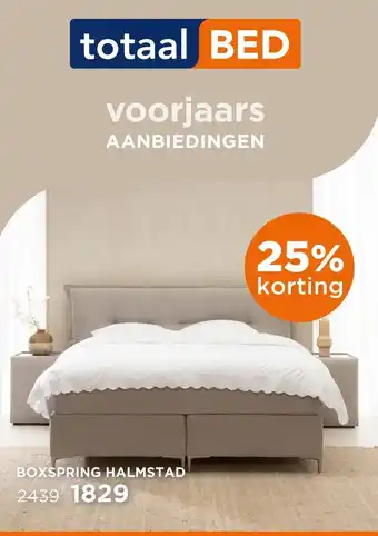 TotaalBED Boxspring Halmstad aanbieding