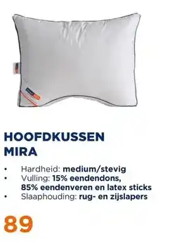 TotaalBED Hoofdkussen Mira | dons & latex | aanbieding