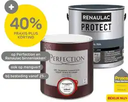 Praxis Op perfection en renaulac binnenlakken aanbieding