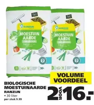 Ranzijn BIOLOGISCHE MOESTUINAARDE aanbieding