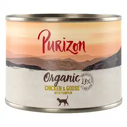 Zooplus Voordeelpakket Purizon Organic 24 x 200 g - Kip en gans met pompoen aanbieding