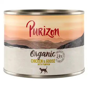 Zooplus Voordeelpakket Purizon Organic 24 x 200 g - Kip en gans met pompoen aanbieding