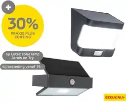 Praxis Op lutec solar lamp arrow en try aanbieding