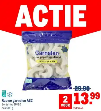 Makro Rauwe garnalen ASC aanbieding