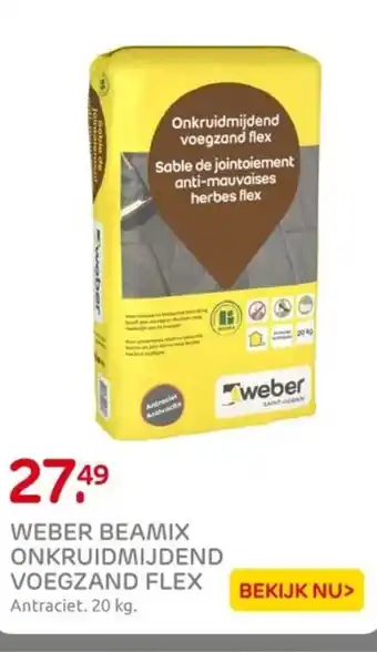 Praxis Weber beamix voegzand flex aanbieding