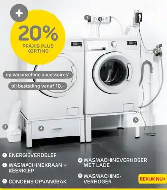 Praxis Op wasmachine accessoires aanbieding