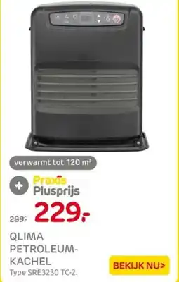 Praxis Qlima petroleum kachel aanbieding