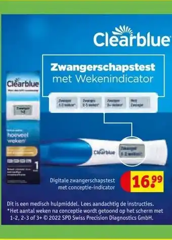 Kruidvat Clearblue aanbieding