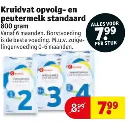 Kruidvat Kruidvat opvolg- en peutermelk standaard aanbieding