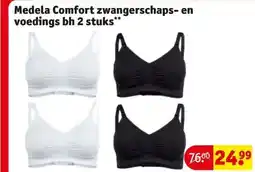 Kruidvat Medela Comfort zwangerschaps- en voedings bh 2 stuks** aanbieding