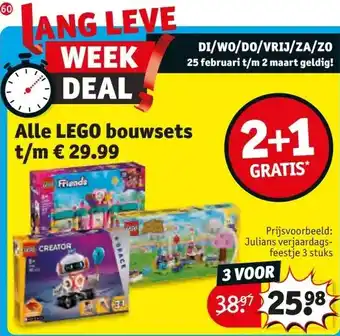 Kruidvat Alle LEGO bouwsets t/m €29.99 aanbieding