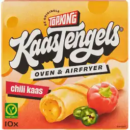 Jumbo Topking KaasTengels Oven & Airfryer Chili Kaas 10 Stuks 150 g aanbieding