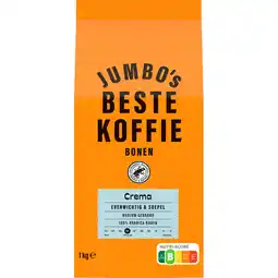 Jumbo Jumbo's Beste Koffiebonen Crema 1 kg aanbieding