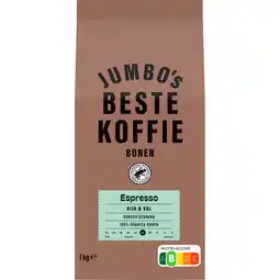 Jumbo Jumbo's Beste Koffiebonen Espresso 1 kg aanbieding