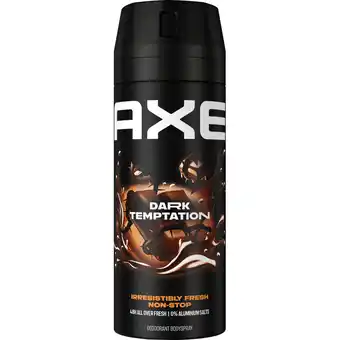 Jumbo Axe Deodorant Bodyspray Dark Temptation 150 ml aanbieding