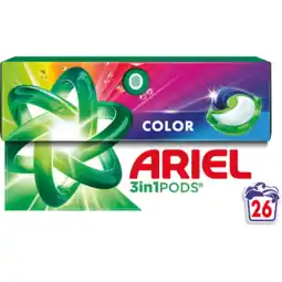 Jumbo Ariel All-in-1 Pods Wasmiddel Kleur 26 Stuks aanbieding