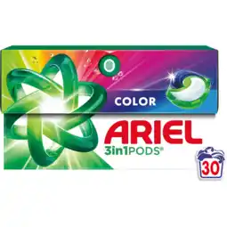 Jumbo Ariel 3in1 Pods, Wasmiddelcapsules Kleur,30 Stuks aanbieding