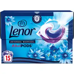 Jumbo Lenor All-in-1 Pods Wasmiddel Zeebries 15 Stuks aanbieding