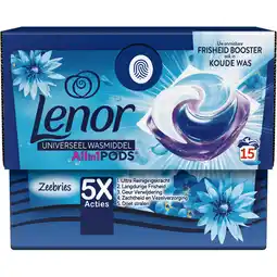 Jumbo Lenor All-in-1 Pods Wasmiddel Zeebries 15 Stuks aanbieding