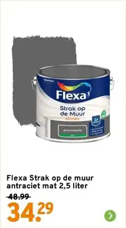 GAMMA Flexa Strak op de muur antraciet mat aanbieding