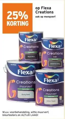 GAMMA 25% KORTING op Flexa Creations ook op mengverf aanbieding