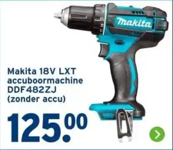 GAMMA Makita 18V LXT accuboormachine DDF482ZJ (zonder accu) aanbieding