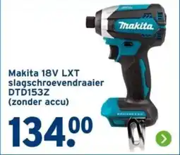 GAMMA Makita 18V LXT slagschroevendraaier DTD153Z (zonder accu) aanbieding