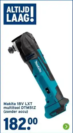 GAMMA Makita 18V LXT multitool DTM51Z (zonder accu) aanbieding