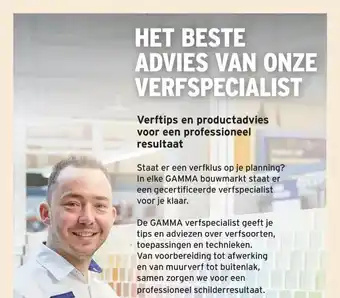 GAMMA HET BESTE ADVIES VAN ONZE VERFSPECIALIST aanbieding