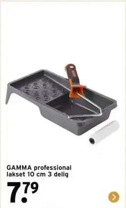 GAMMA GAMMA professional lakset 10 cm 3 delig aanbieding