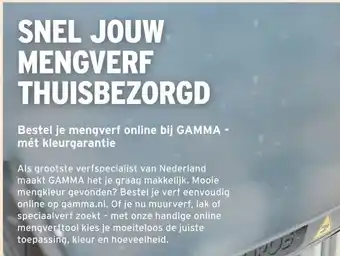 GAMMA SNEL JOUW MENGVERF THUISBEZORGD aanbieding