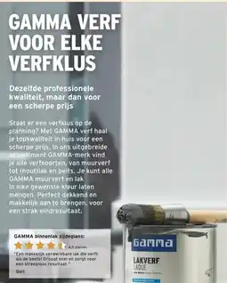 GAMMA GAMMA VERF VOOR ELKE VERFKLUS aanbieding