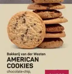 Ekoplaza Bakkerij van der Westen AMERICAN COOKIES chocolate-chip, aanbieding