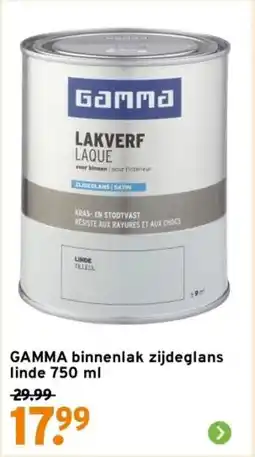 GAMMA GAMMA binnenlak zijdeglans linde 7 aanbieding