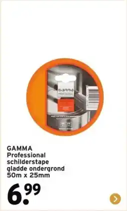 GAMMA GAMMA Professional schilderstape gladde ondergrond aanbieding