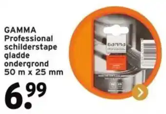 GAMMA GAMMA Professional schilderstape gladde ondergrond aanbieding