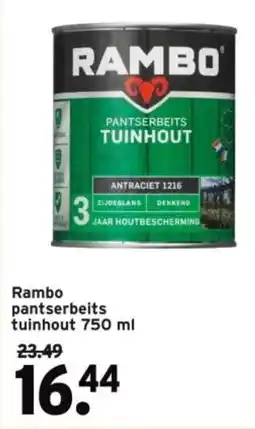 GAMMA Rambo pantserbeits tuinhout aanbieding