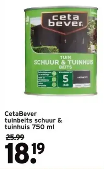 GAMMA CetaBever tuinbeits schuur & tuinhuis aanbieding