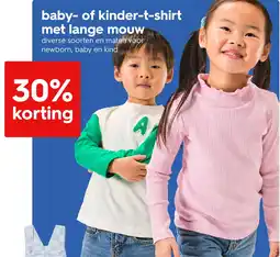 HEMA Baby of kinder t shirt met lange mouw aanbieding