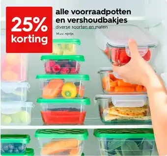 HEMA Alle voorraadpotten en vershoudbakjes aanbieding