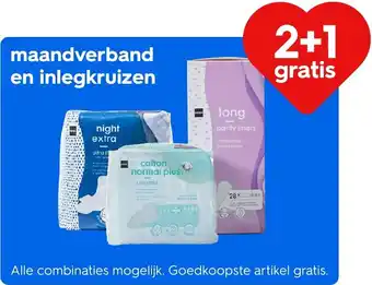 HEMA Maandverband en inlegkruizen aanbieding