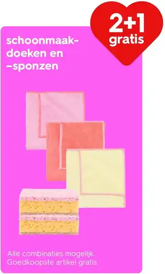 HEMA schoonmaakdoeken en sponzen aanbieding